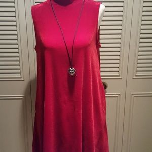 Gorgeous Red Velvet Dress with pockets